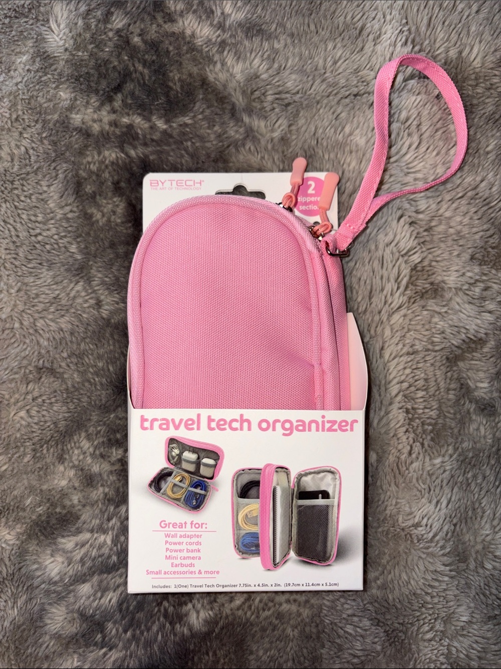 Pink Travel Tech Organizer Carry Case 💕